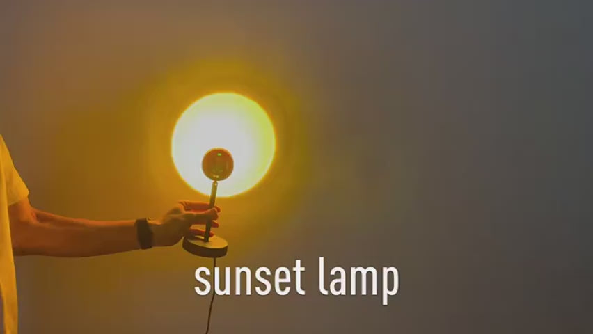 Sunset Lamp, 180 Degree Rotation Projector Sunset Light for Night Light Photography