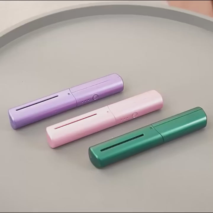 Mini Portable Wireless Electric Hair Brush & Heating Straightener Comb